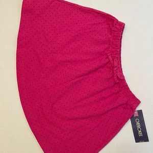 Brand New Cherokee Pink Polka Dot Skirt Girls Size Large (10-12)